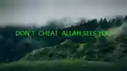 Free download DON` T CHEAT ALLAH SEES YOU free photo or picture to be edited with GIMP online image editor